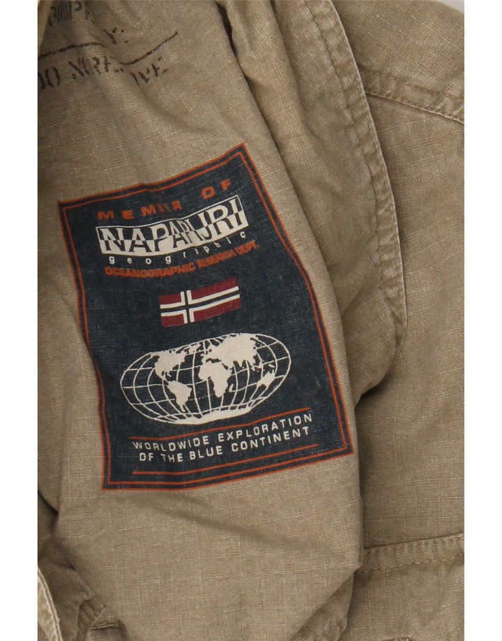 Napapijri Veste utilitaire géographique pour homme UK 38 Kaki moyen