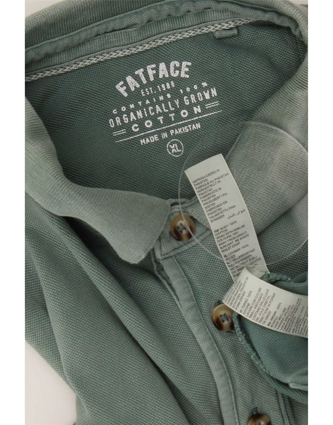 Polo Homme Fat Face XL Vert Coton