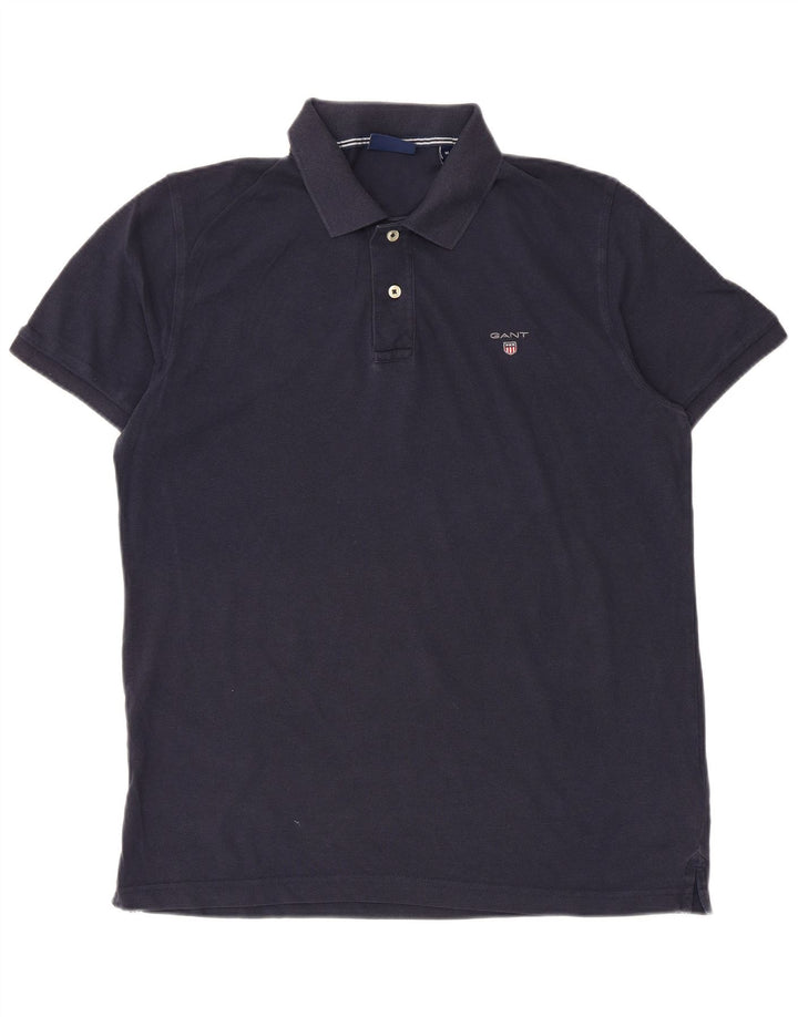Gant Polo Homme Bleu Marine Moyen Coton