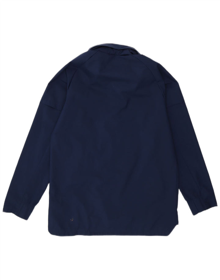 Adidas Veste Coupe-Vent à Capuche Garçon 11-12 ans Bleu Marine Polyester