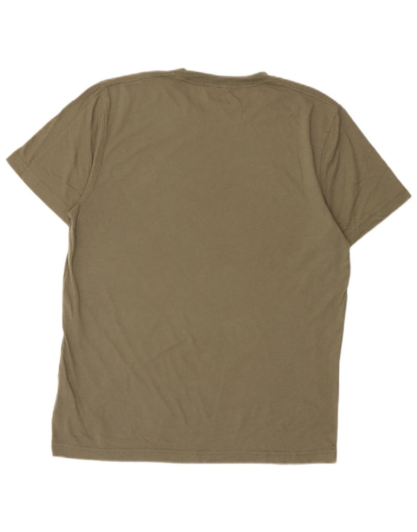 Abercrombie & Fitch T-Shirt Homme Haut Large Kaki Coton