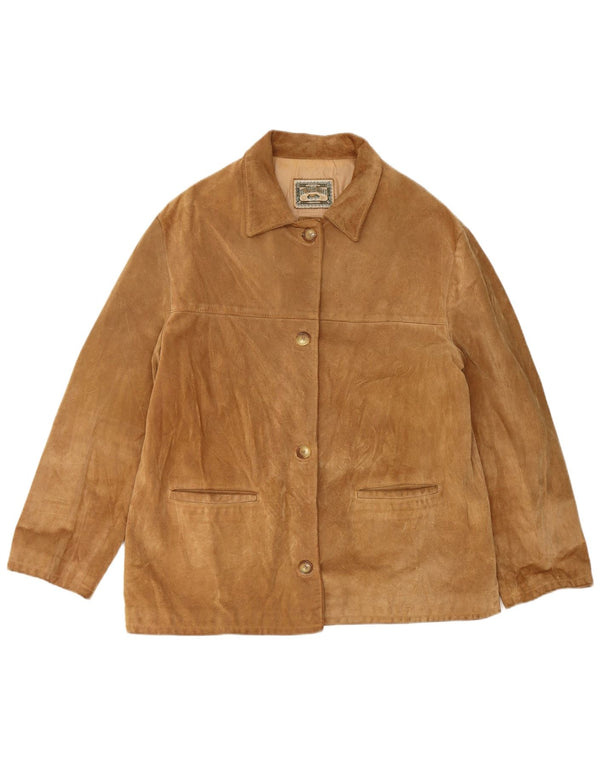 Lavorazione Artigiana Veste blazer à 4 boutons pour femme UK 14 Marron moyen
