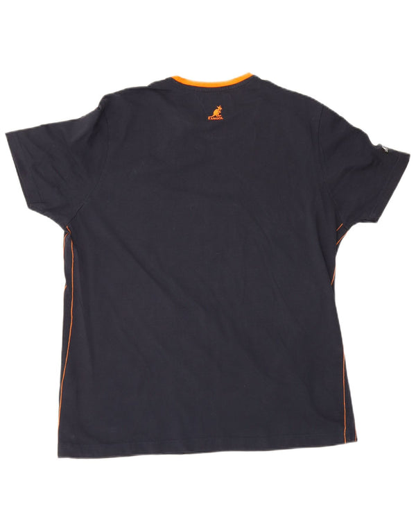 Kangol T-Shirt Homme Top XL Bleu Marine Coton