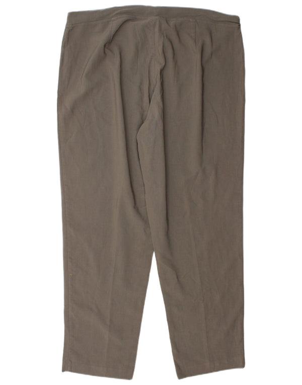 Marks & Spencer Pantalon décontracté autographe pour femme UK 18 XL W40 L31 Gris