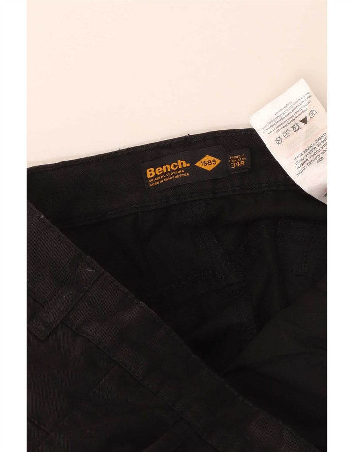 Bench Pantalon Cargo Slim Homme W34 L33 Coton Noir