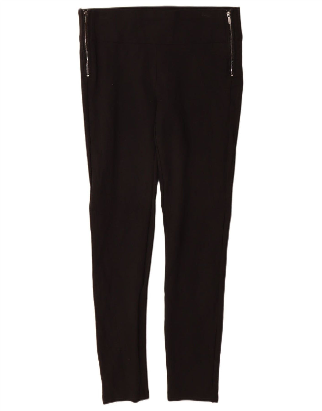 Zara Leggings Femme UK 12 Moyen Noir