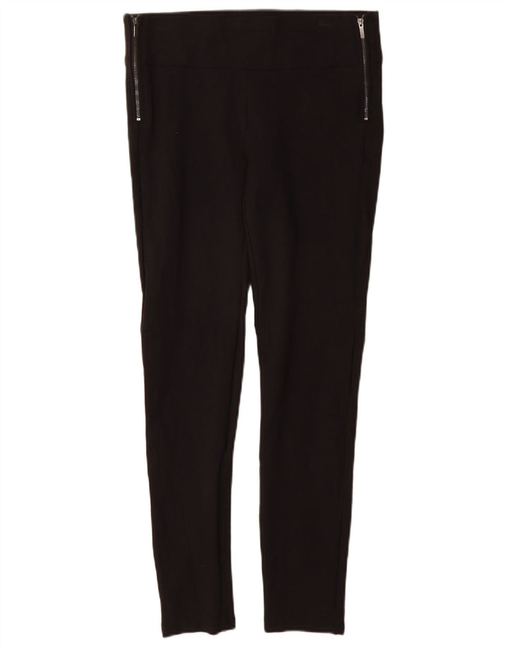 Zara Leggings Femme UK 12 Moyen Noir