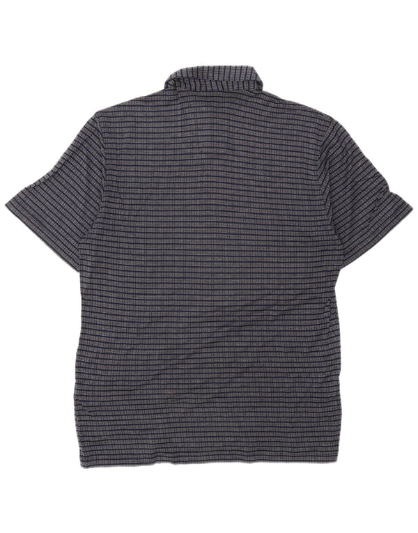 Polo Homme Vintage IT 48 Coton Rayé Bleu Marine Moyen