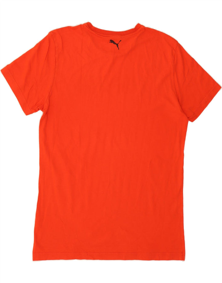 PUMA Mens Graphic T-Shirt Top Medium Red Vintage Puma and Second-Hand Puma from Messina Hembry 