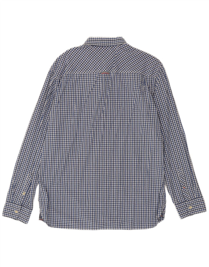 Tommy Hilfiger Chemise Regular Fit XL en coton vichy bleu pour homme