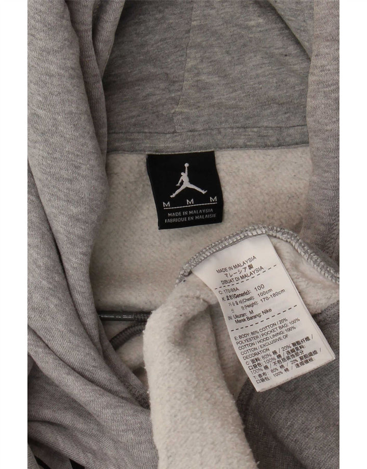 Jordan Pull à capuche graphique pour homme en coton moucheté gris moyen