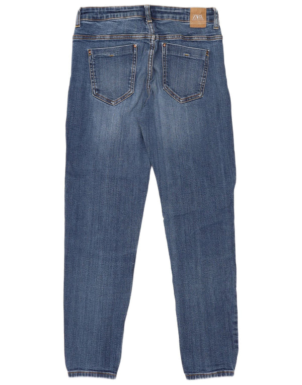 Zara Jean skinny femme EU 40 Medium W30 L28 Bleu Coton
