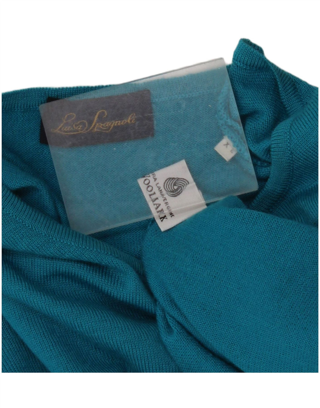 LUISA SPAGNOLI Pull à manches courtes et col bateau pour femme UK 18 XL Bleu