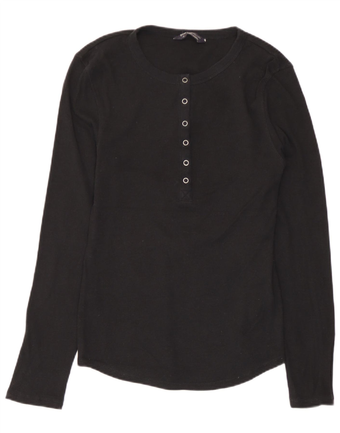 Marks & Spencer Haut à manches longues pour femme UK 10 Small Noir Coton