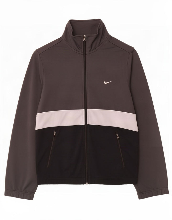 Nike Veste de survêtement pour homme Taille S Gris Colorblock Polyester
