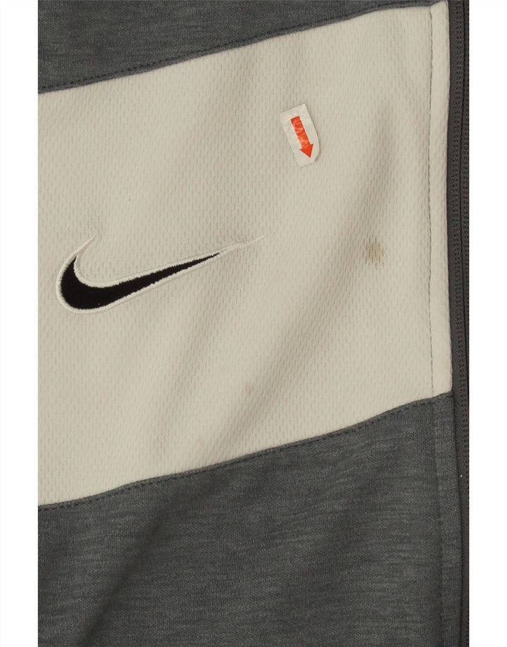 Nike Hommes Dri Fit Survêtement Top Veste Large Gris Colorblock Polyester