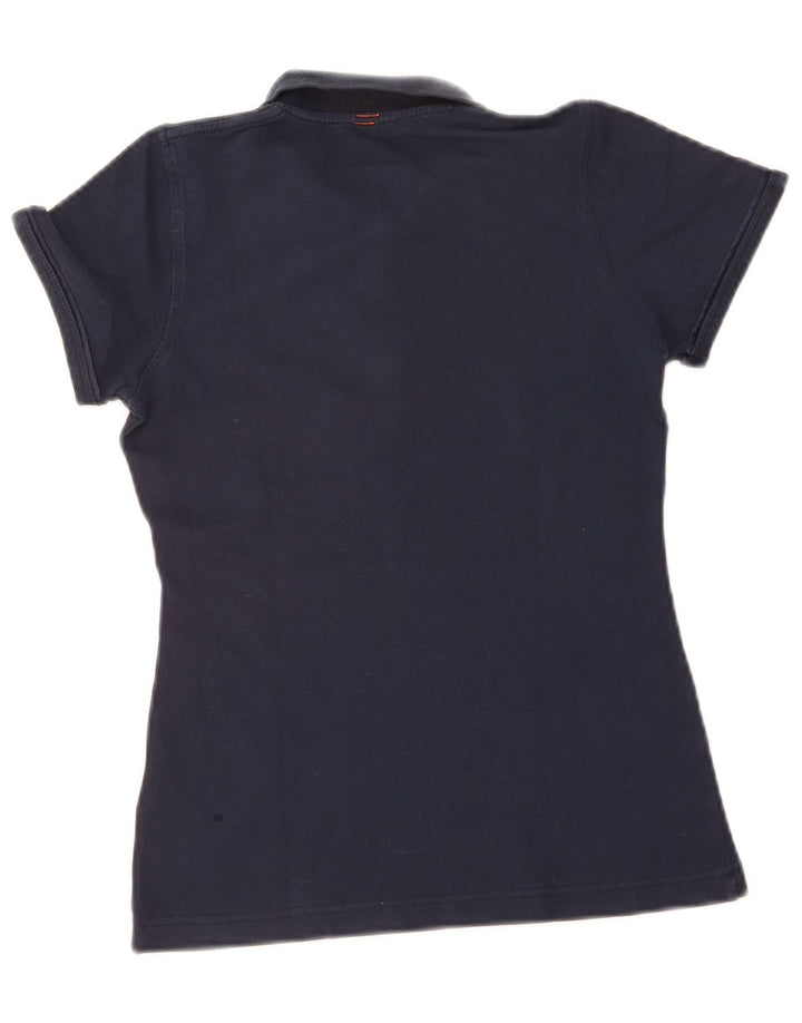Sun68 Polo Femme UK 12 Coton Bleu Marine Moyen
