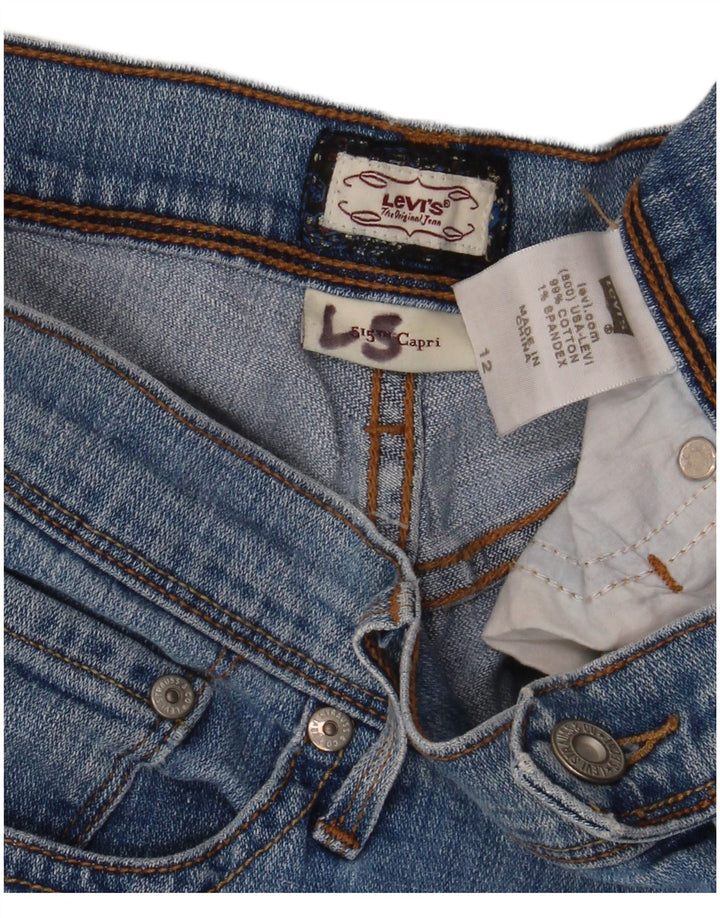 LEVI'S Short en jean 515 pour femme US 12 Large W32 Bleu Coton