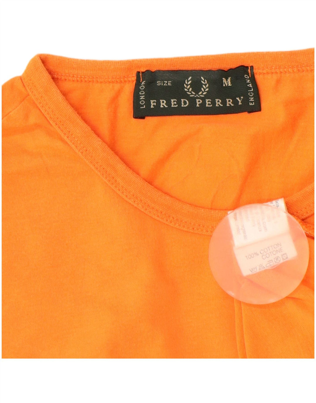 Fred Perry T-Shirt Homme Orange Moyen Coton
