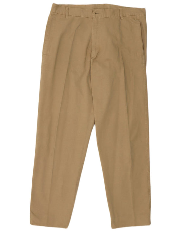 North Sails Pantalon Chino Droit Femme IT 54 2XL W38 L30 Coton Beige