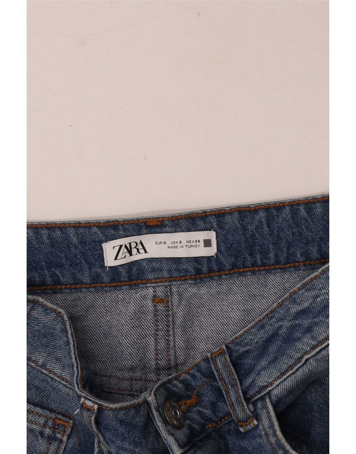 Zara Femme Maxi Jupe En Jean Petit W26 Bleu