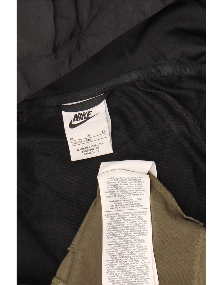Veste de survêtement Nike pour garçon 13-14 ans XL Vert Colorblock Polyester