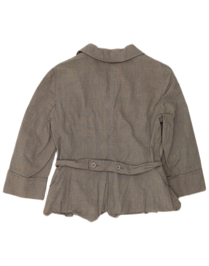 Max & Co. Costume 2 pièces à manches 3/4 pour femme UK 12 Medium W30 L31 Gris à carreaux