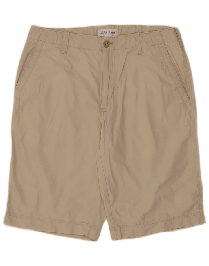 CALVIN KLEIN Short Chino Homme W32 Coton Beige Moyen