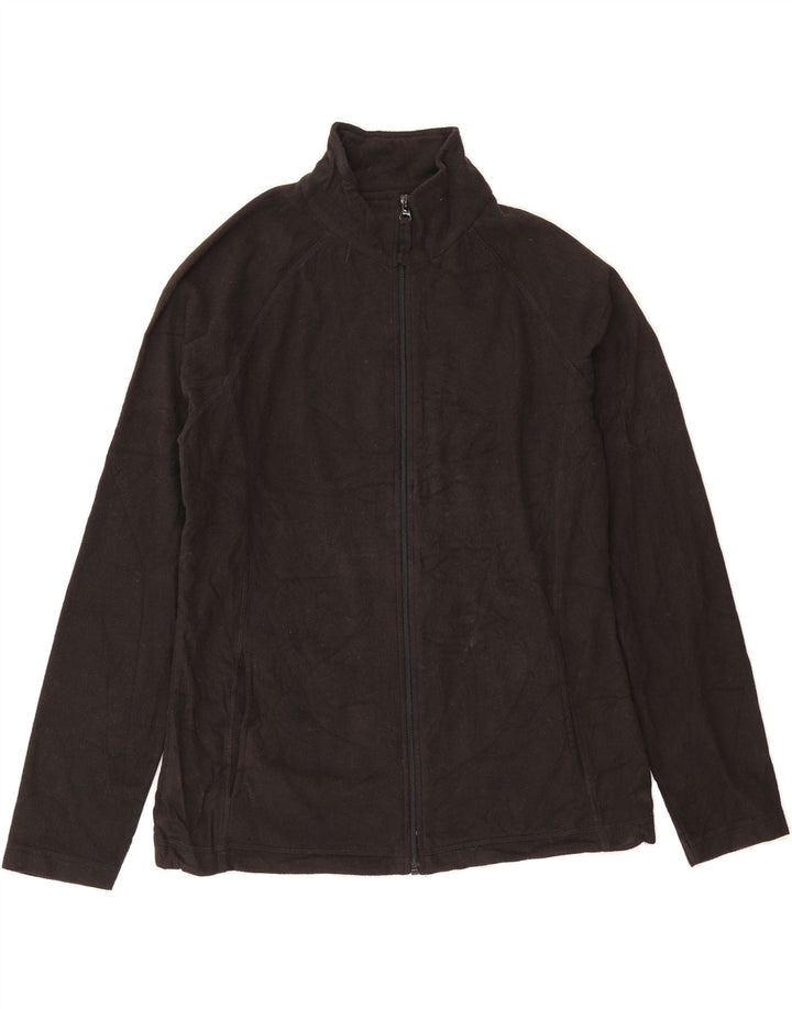 MOUNTAIN WAREHOUSE Womens Fleece Jacket UK 12 Medium Black Polyester Vintage Mountain Warehouse and Second-Hand Mountain Warehouse from Messina Hembry 