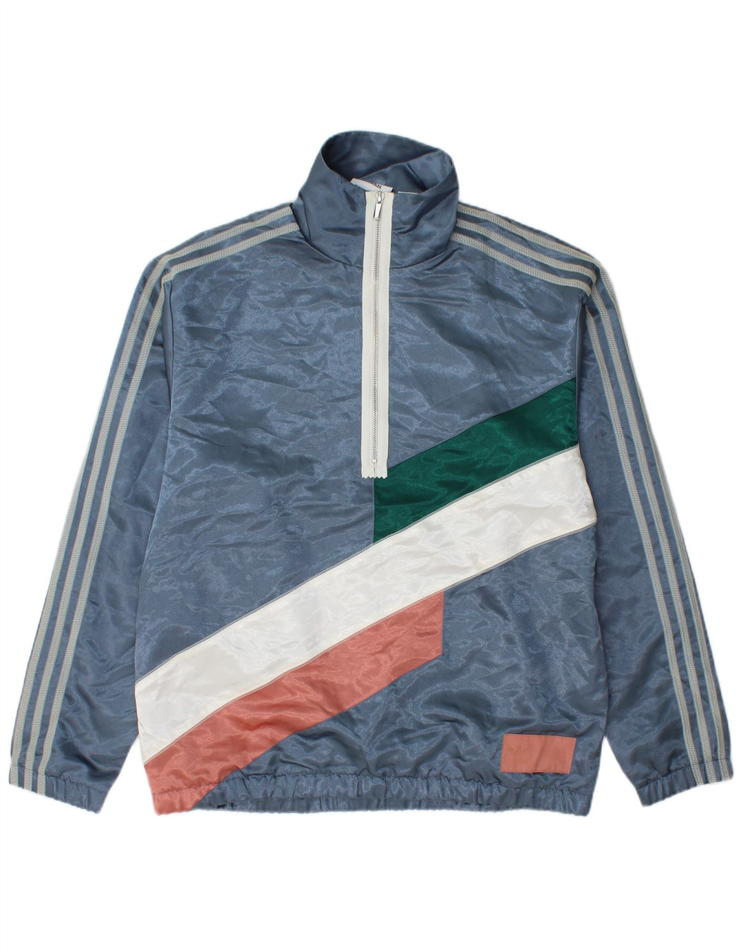 Adidas Haut de survêtement coupe ample pour homme Bleu Colorblock