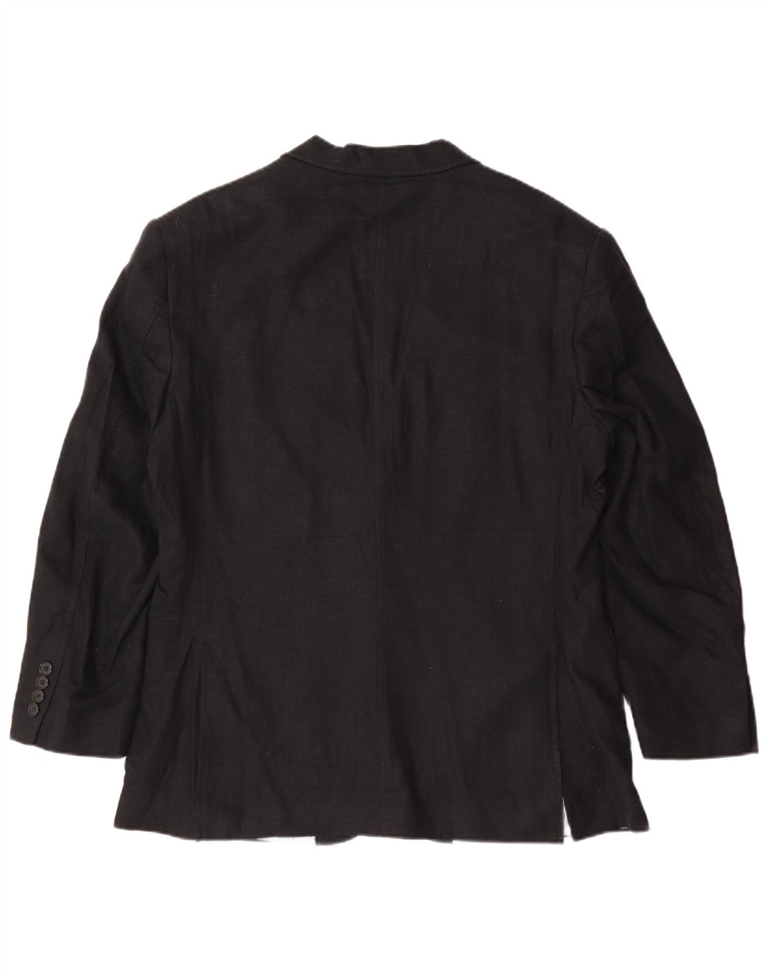 MARKS & SPENCER Veste Blazer 2 Boutons Homme UK 40 Grand Lin Noir