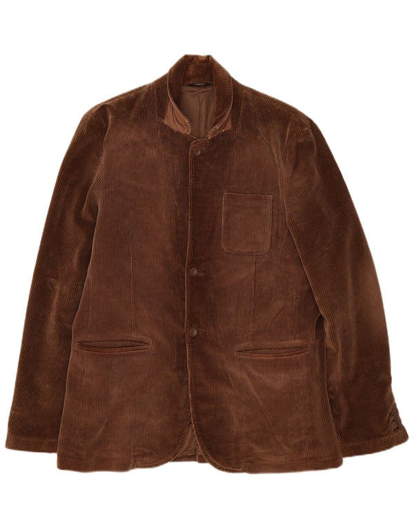 Gap Veste blazer en velours côtelé à 3 boutons pour homme UK 40 Grand coton marron