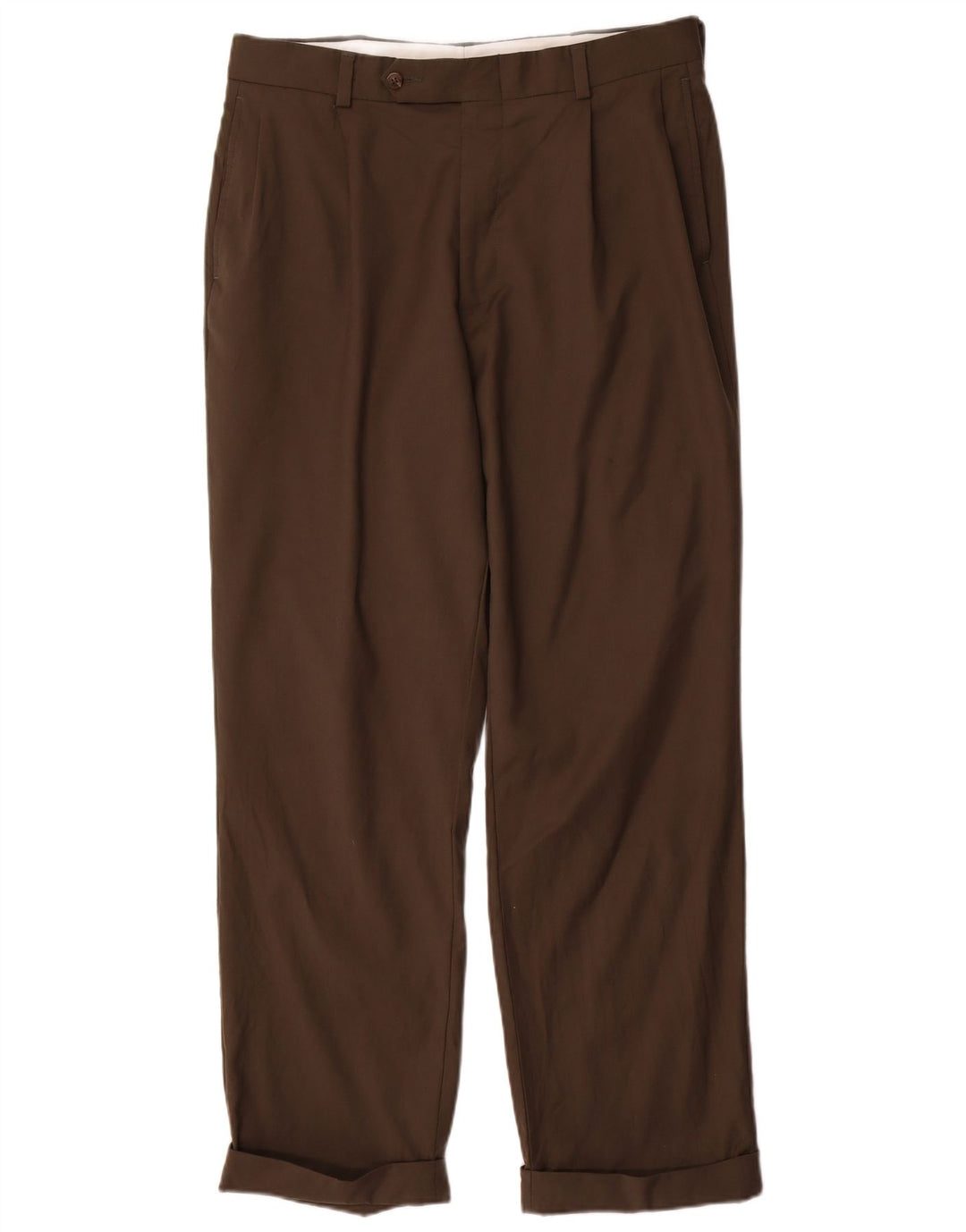 NAUTICA Pantalon de Costume à Chevilles Homme W33 L30 Laine Grise