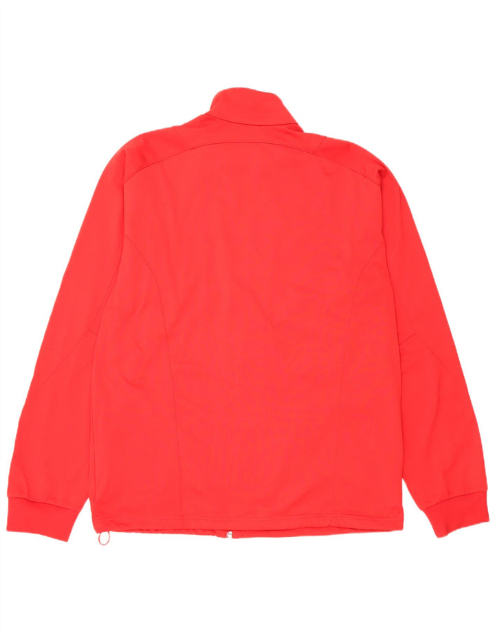Adidas Hommes Climalite Survêtement Top Veste Grand Rouge Polyester