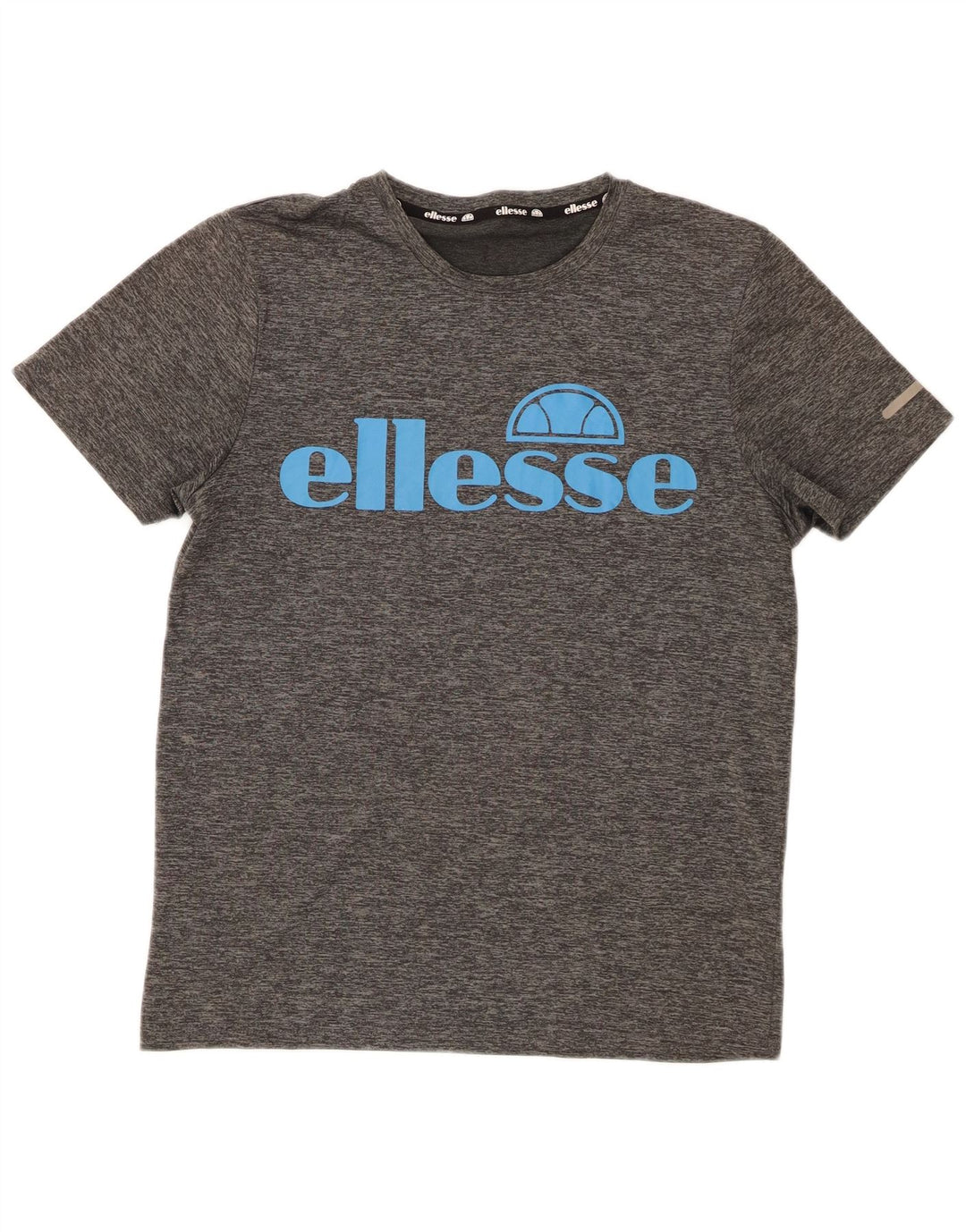 Ellesse T-shirt graphique pour femme UK 14 Gris moyen Polyester