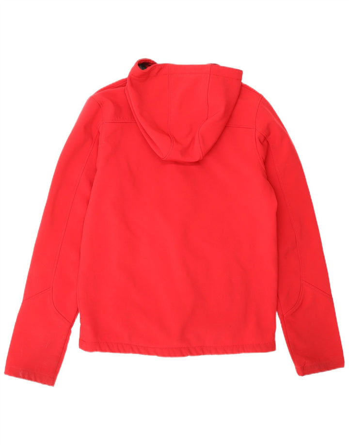 MOUNTAIN WAREHOUSE Veste coupe-vent à capuche pour garçon 12-13 ans Rouge