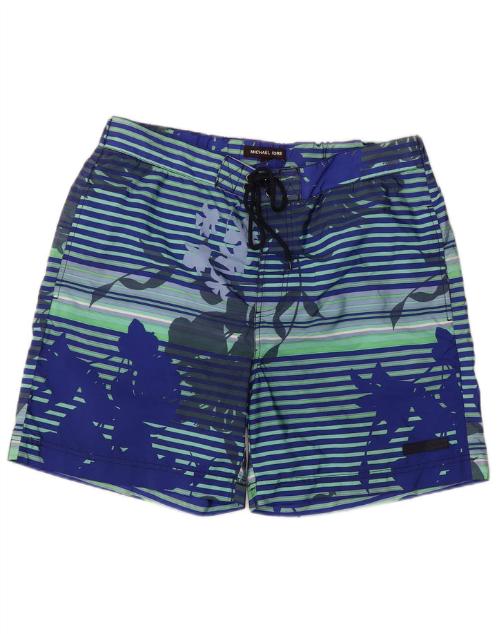 Michael Kors Short de bain pour homme en polyester bleu floral