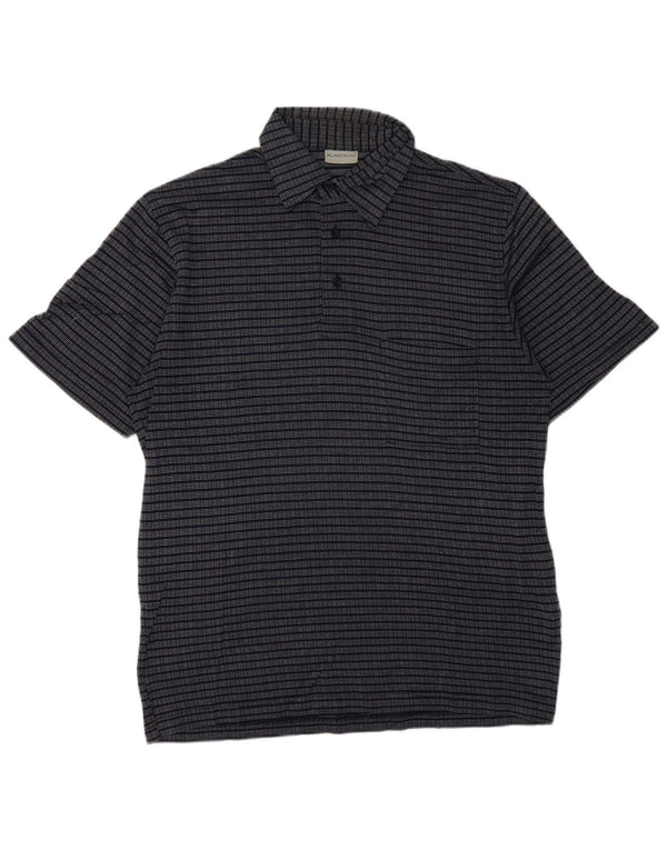 Polo Homme Vintage IT 48 Coton Rayé Bleu Marine Moyen