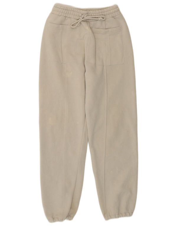 Zara Femme Pantalon De Survêtement Joggers UK 8 Small Off White