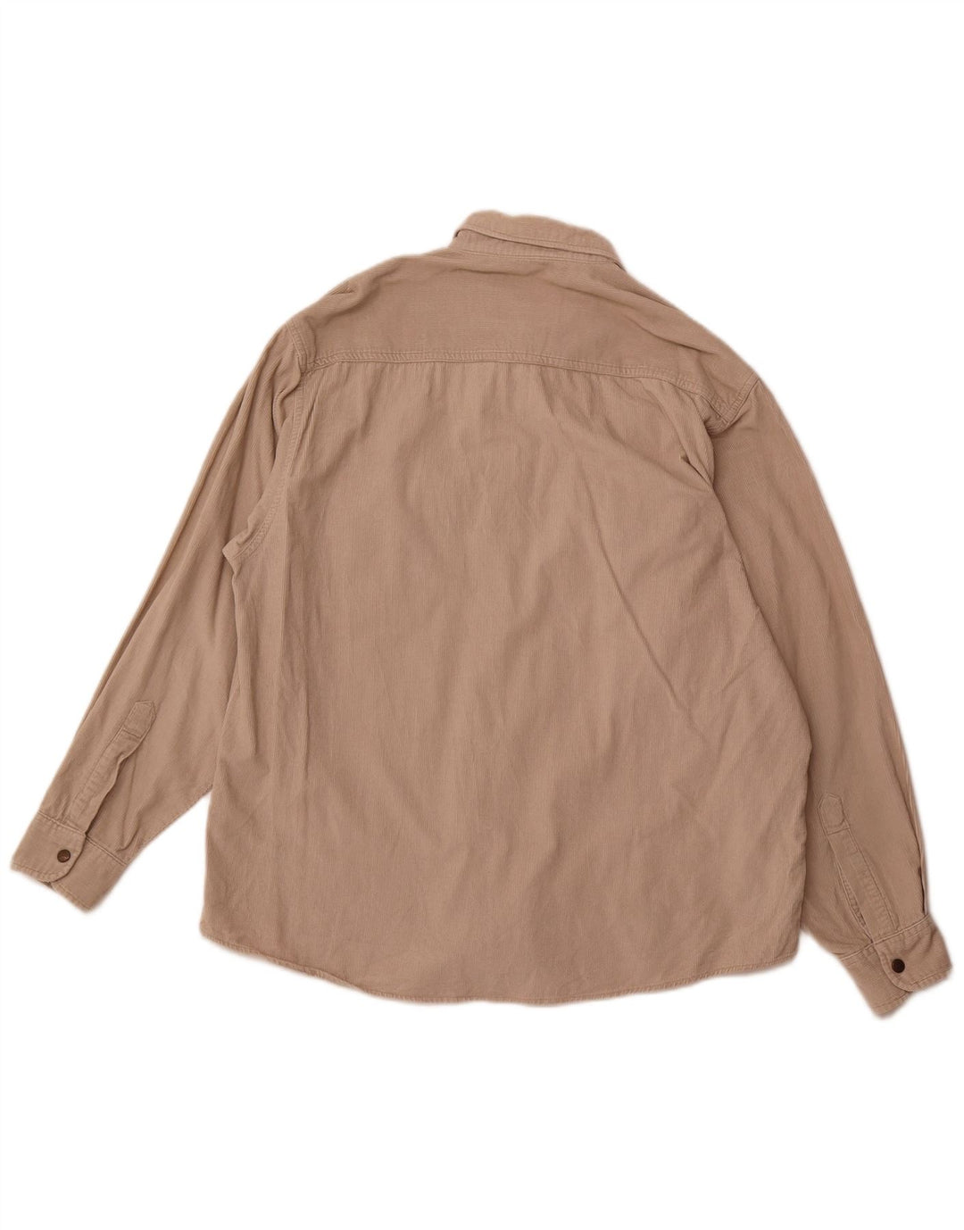 COTTON CLUB Chemise Velours Côtelé Homme Large Beige Coton