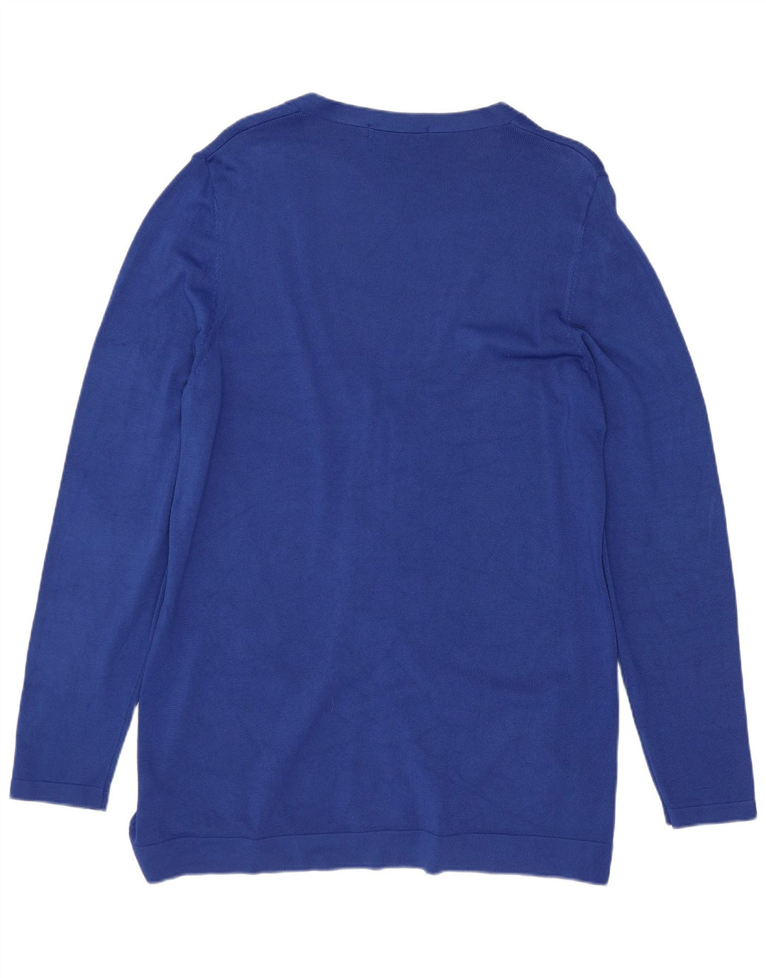 Marks & Spencer Pull Cardigan pour Femme UK 14 Grand Lin Bleu