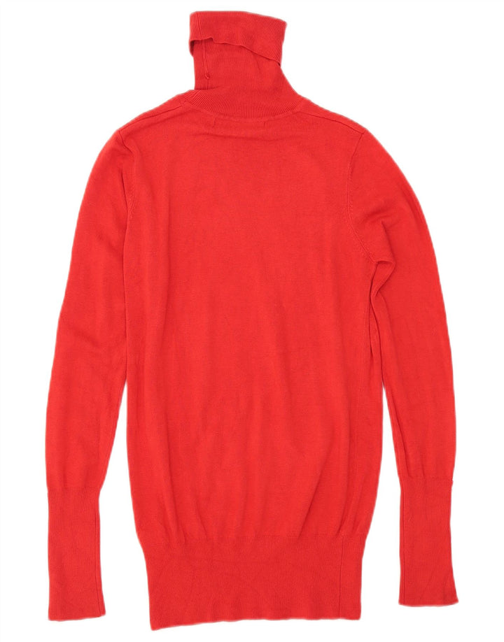 Zara Pull col roulé pour femme UK 10 Petite rayonne rouge