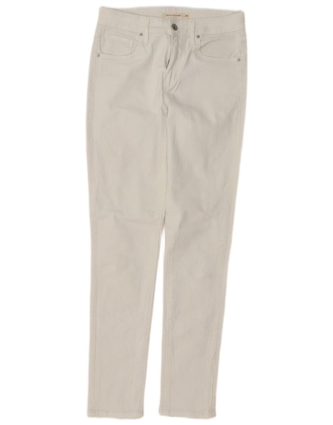 LEVI'S Jean Skinny Taille Haute 721 Femme W26 L29 Blanc