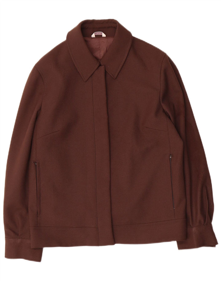 Stefanel Veste Bomber Femme IT 44 Marron Moyen Polyester