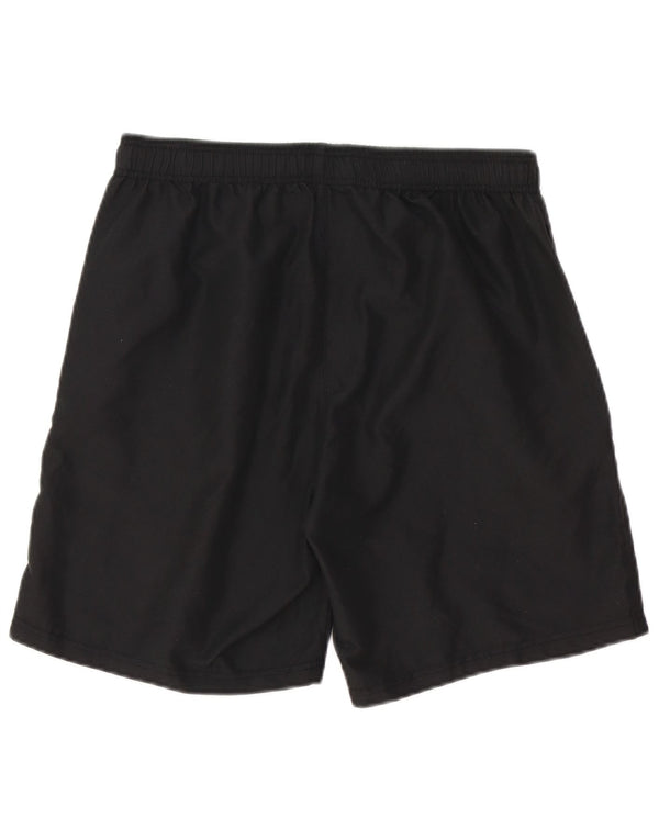 Kappa Short de sport graphique pour hommes, grand, noir, polyester