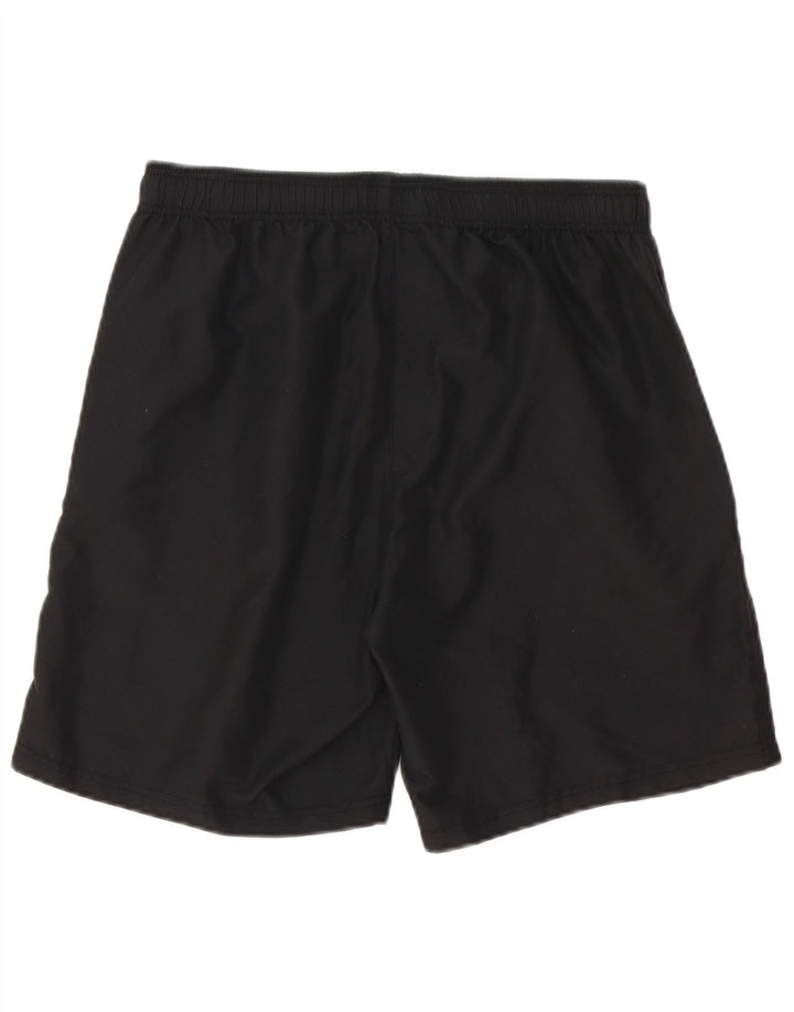 Kappa Short de sport graphique pour hommes, grand, noir, polyester