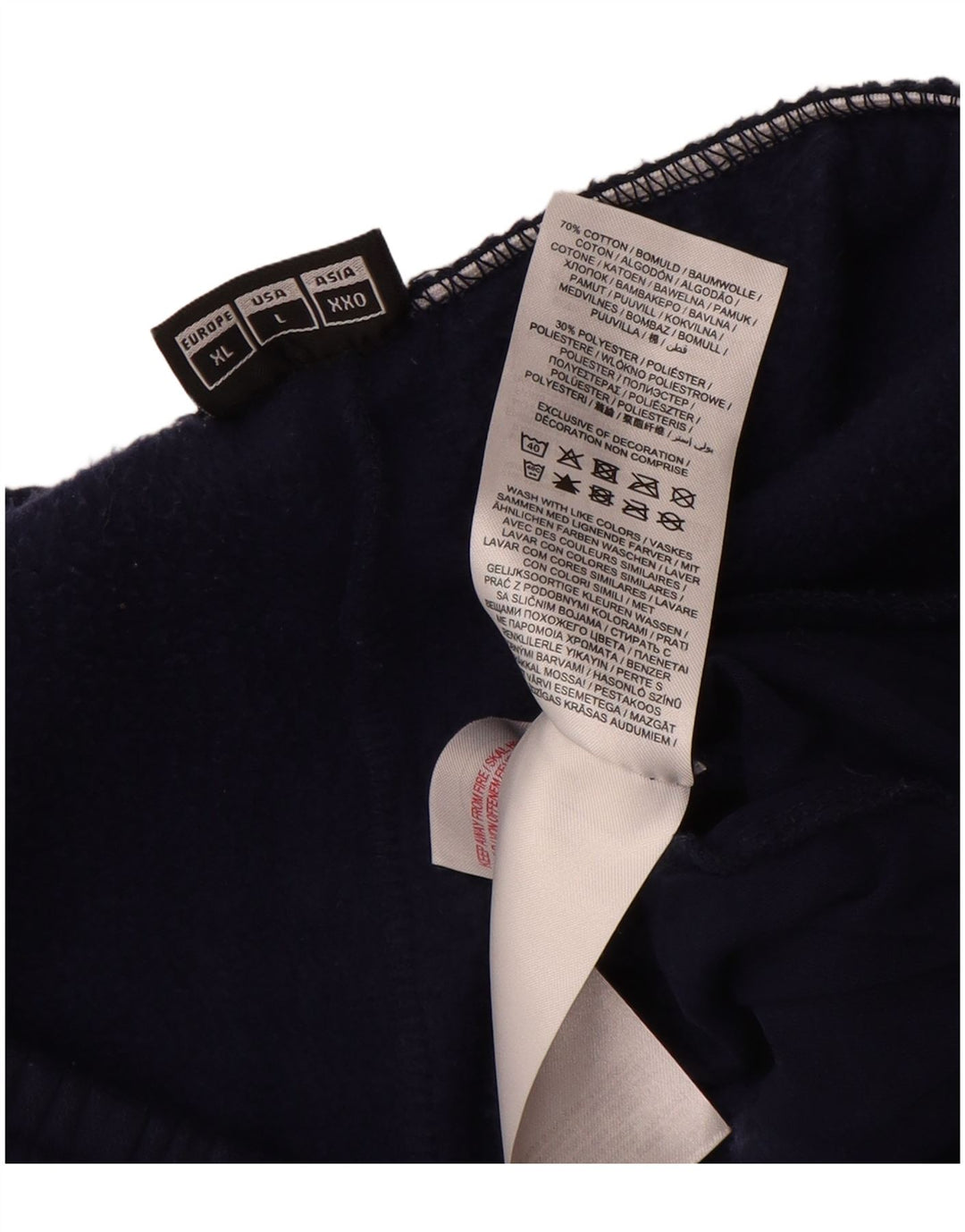 HUMMEL Pantalon de Survêtement Homme Large Bleu Marine Coton