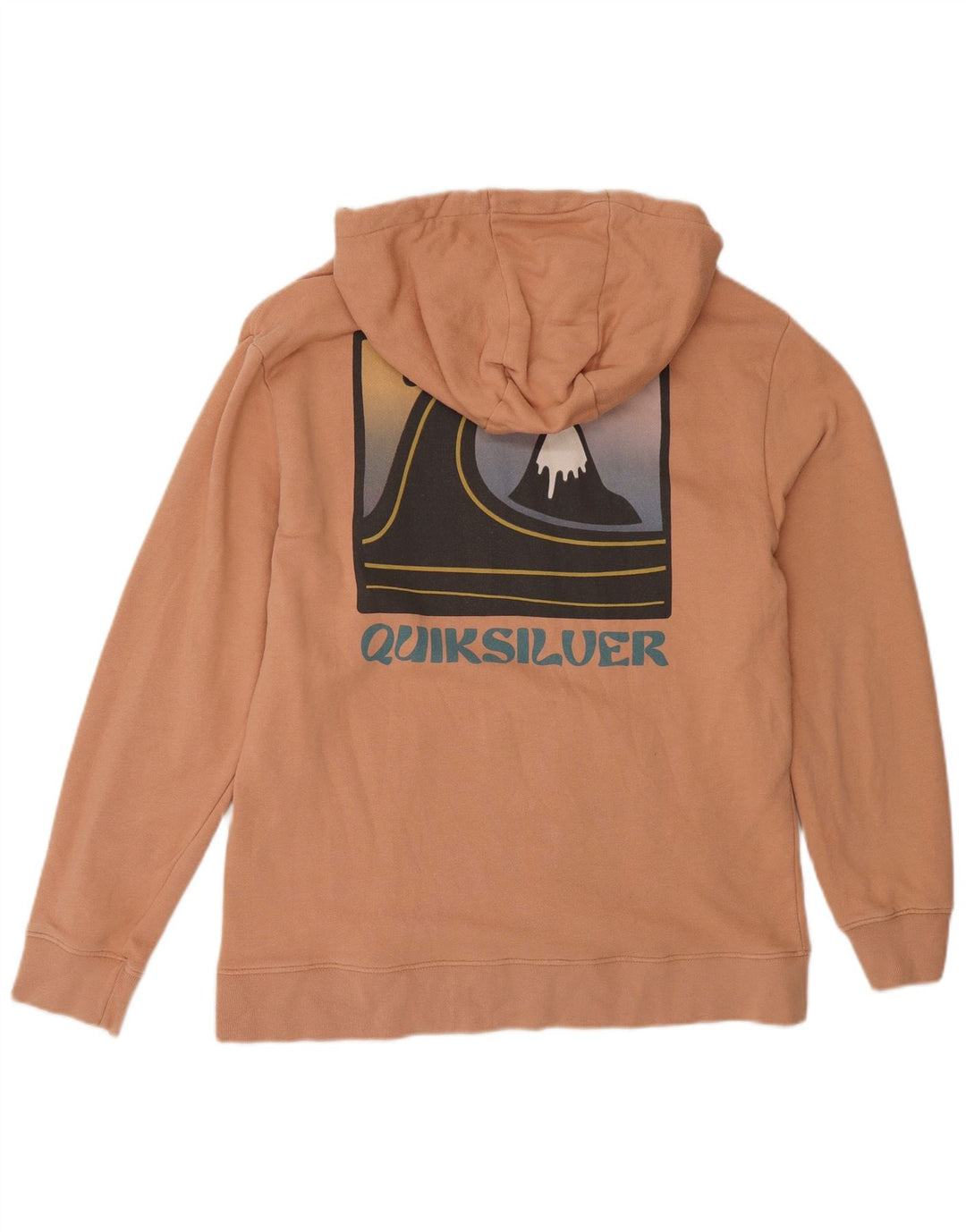Quiksilver Pull à capuche graphique pour homme, petit, orange