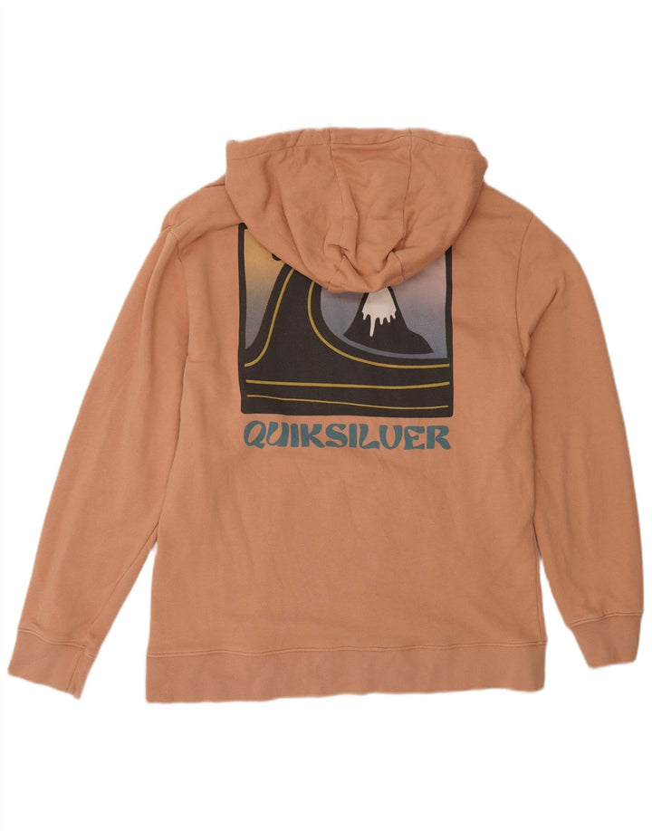 Quiksilver Pull à capuche graphique pour homme, petit, orange