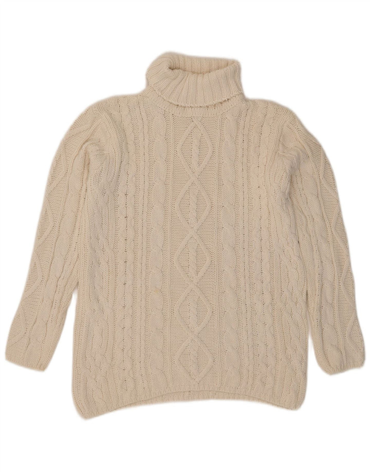 L.O.G.G Pull Col Roulé Homme Medium Off White Ramie